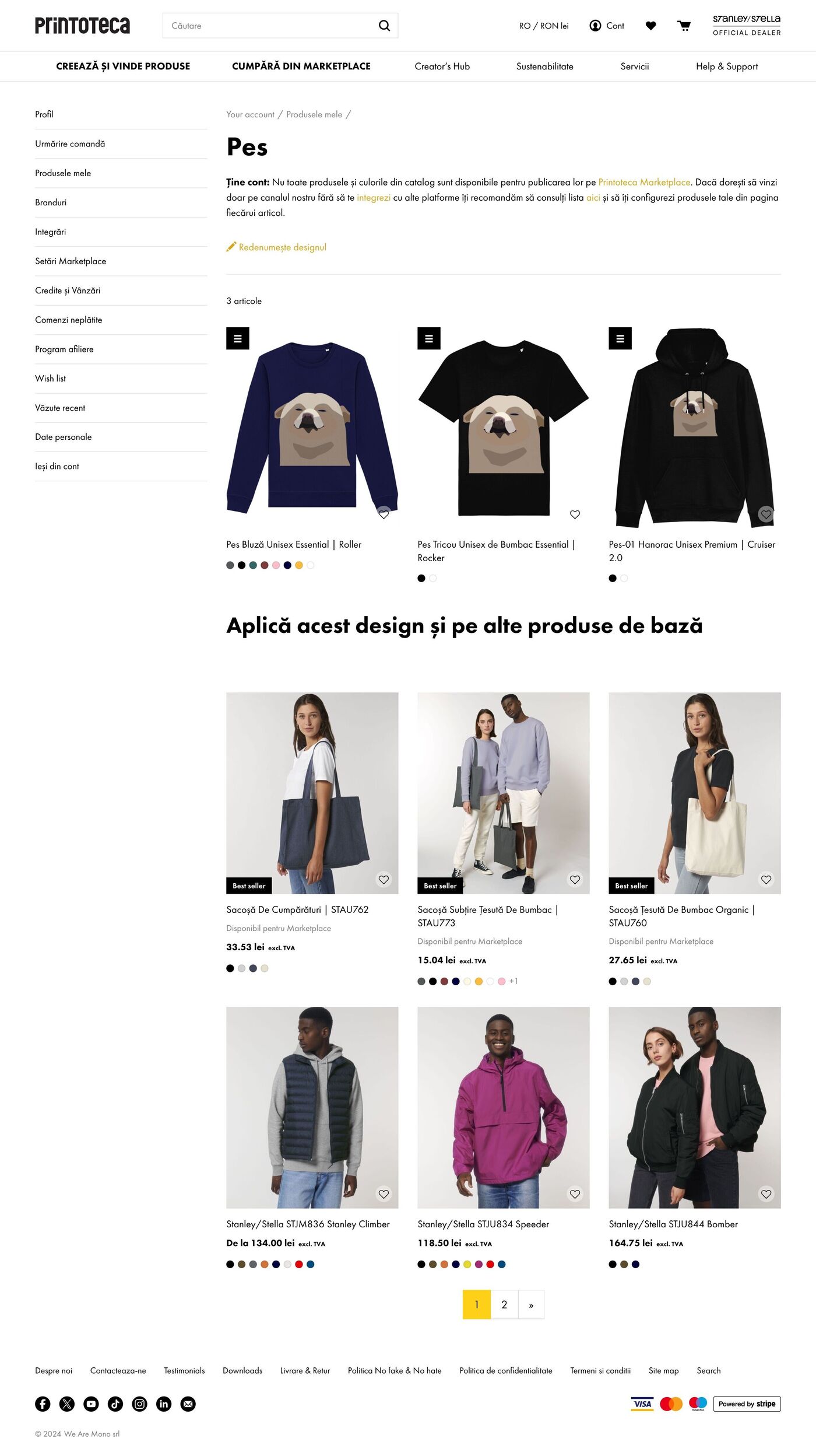 Printoteca Product customization